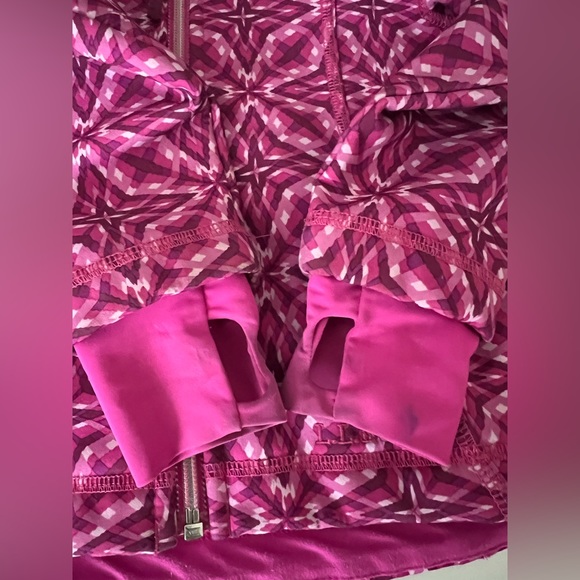 L.L. Bean girls Wonderfleece Soft Shell Jacket Dark Orchid Kaleidoscope S 4 - Picture 8 of 9